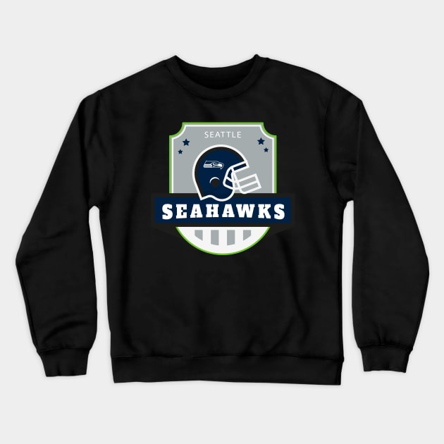 Seattle Seahawks Football Crewneck Sweatshirt by info@dopositive.co.uk